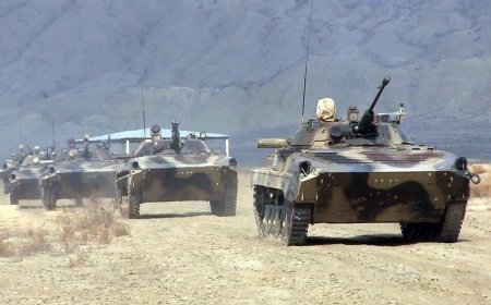 Azərbaycan Ordusunun tank bölmələrinin döyüş hazırlığı yoxlanılıb – VİDEO