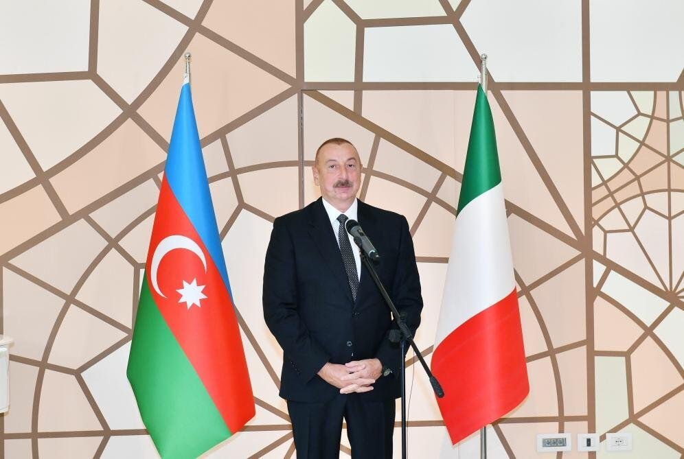 Prezident: Bu gün İtaliya-Azərbaycan əlaqələrinin yeni səhifəsi açılır