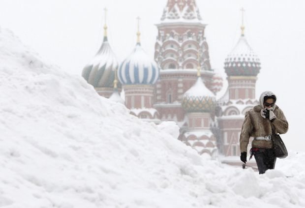 Moskvaya rekord səviyyədə qar yağdı