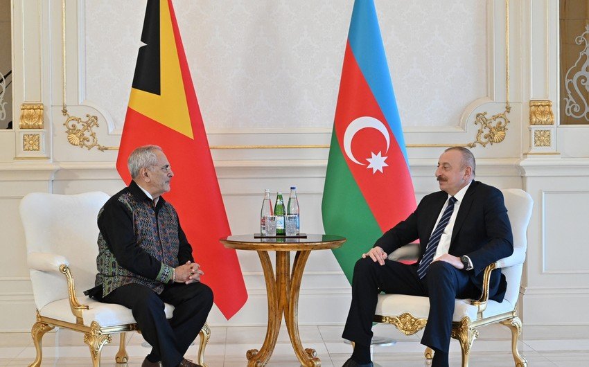 İlham Əliyev Timor-Lestenin Prezidenti ilə görüşdü