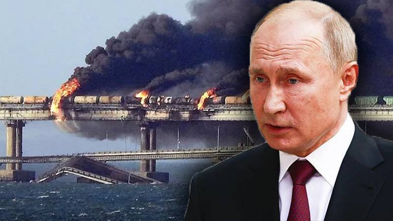 Putindən Krim körpüsünün vurulmasına sərt reaksiya: "Cavabımız ağır olacaq"
