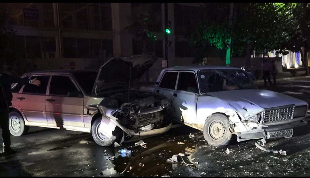 Masallıda iki avtomobil toqquşdu – VİDEO/FOTO