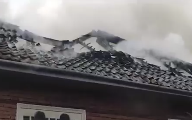 Masallıda ev yandı - VİDEO