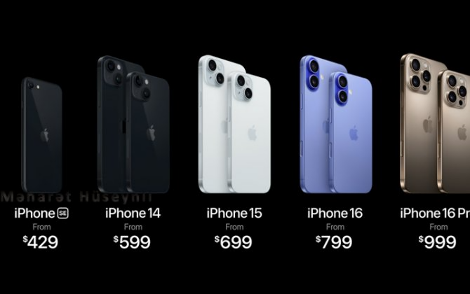 “Iphone 16” Azərbaycanda bu qiymətə satılacaq